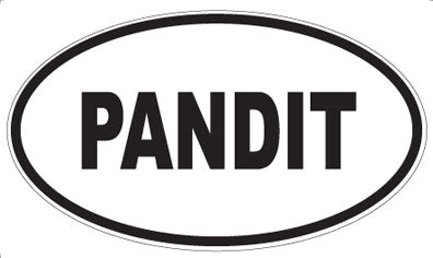 PANDIT - Oval Magnet
