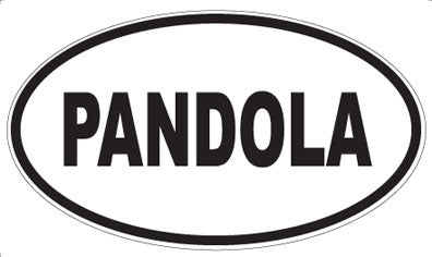 PANDOLA - Oval Sticker