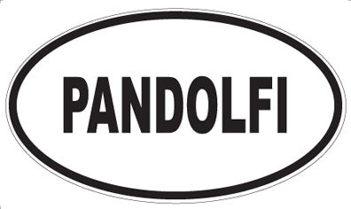 PANDOLFI - Oval Sticker