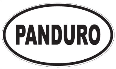 PANDURO - Oval Sticker