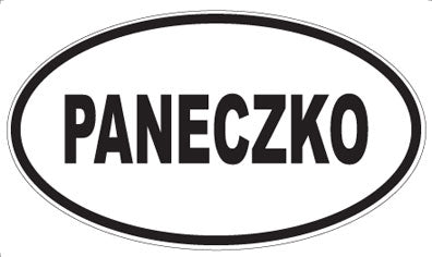 PANECZKO - Oval Sticker