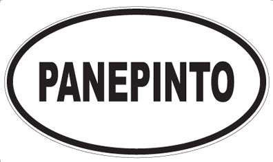 PANEPINTO - Oval Sticker