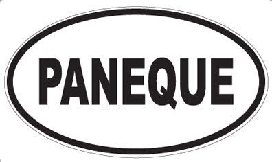 PANEQUE - Oval Sticker