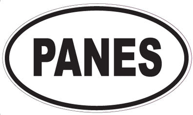 PANES - Oval Sticker