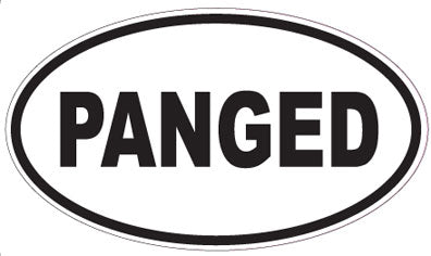 PANGED - Oval Sticker