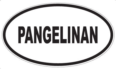 PANGELINAN - Oval Sticker