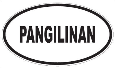 PANGILINAN - Oval Sticker