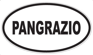PANGRAZIO - Oval Sticker