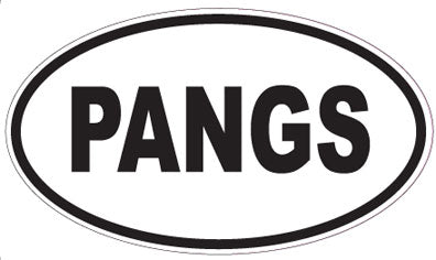 PANGS - Oval Magnet
