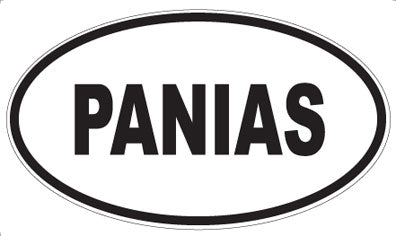 PANIAS - Oval Sticker