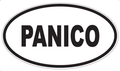 PANICO - Oval Sticker