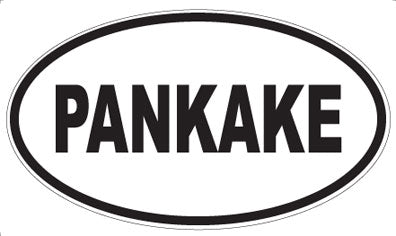PANKAKE - Oval Sticker