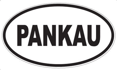 PANKAU - Oval Sticker