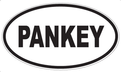 PANKEY - Oval Sticker