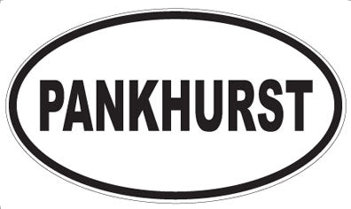 PANKHURST - Oval Magnet