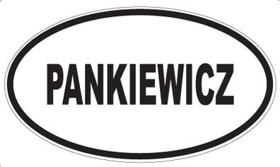 PANKIEWICZ - Oval Sticker