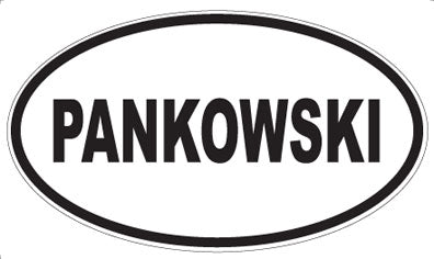 PANKOWSKI - Oval Sticker