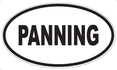 PANNING - Oval Sticker