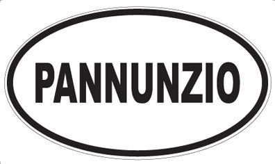 PANNUNZIO - Oval Magnet