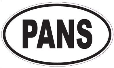 PANS - Oval Sticker