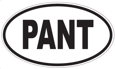 PANT - Oval Sticker