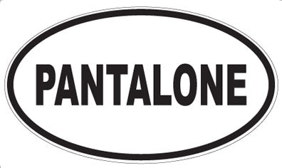 PANTALONE - Oval Sticker