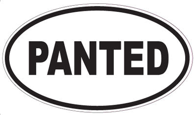 PANTED - Oval Sticker