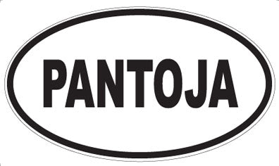 PANTOJA - Oval Sticker