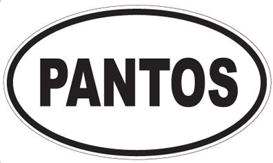 PANTOS - Oval Sticker
