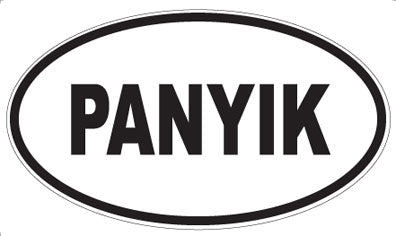 PANYIK - Oval Sticker