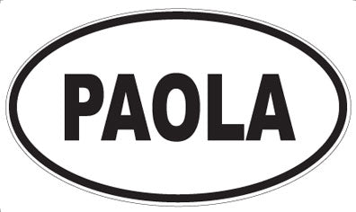 PAOLA - Oval Sticker