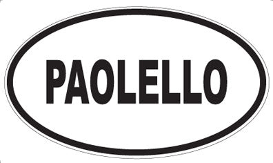 PAOLELLO - Oval Sticker