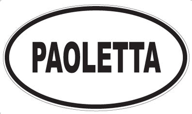 PAOLETTA - Oval Sticker