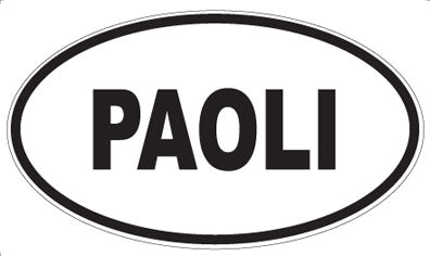 PAOLI - Oval Sticker