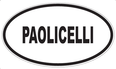 PAOLICELLI - Oval Sticker