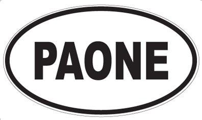 PAONE - Oval Magnet