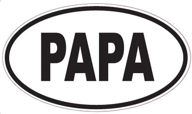 PAPA - Oval Sticker