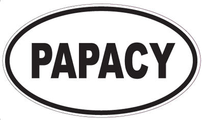 PAPACY - Oval Sticker