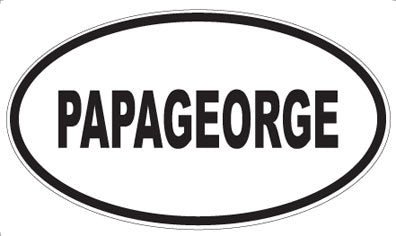 PAPAGEORGE - Oval Magnet