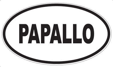 PAPALLO - Oval Sticker