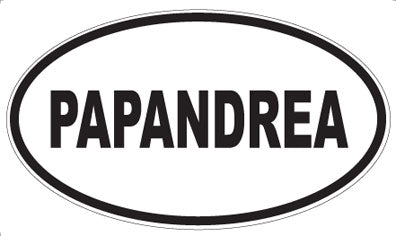 PAPANDREA - Oval Magnet