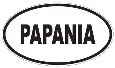 PAPANIA - Oval Sticker