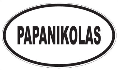 PAPANIKOLAS - Oval Sticker
