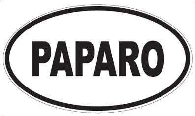 PAPARO - Oval Sticker