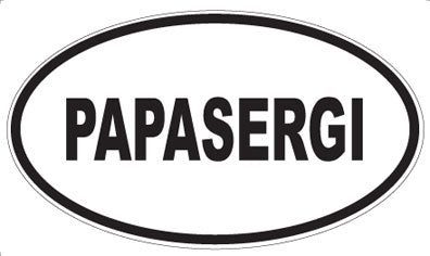 PAPASERGI - Oval Magnet