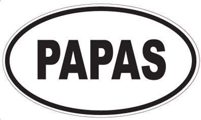 PAPAS - Oval Magnet