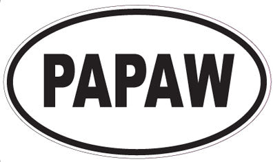 PAPAW - Oval Sticker