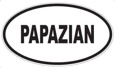 PAPAZIAN - Oval Sticker