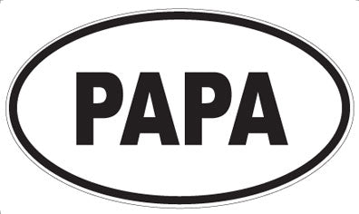 PAPA - Oval Magnet