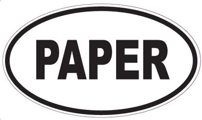 PAPER - Oval Sticker